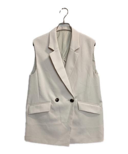 Noble（ノーブル）Noble (ノーブル) ロングベントジレ アイボリー サイズ:36の古着・服飾アイテム