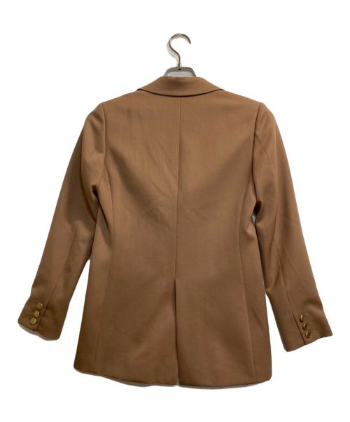 Loulou Willoughby（ルルウィルビー）Loulou Willoughby (ルルウィルビー) ギャバジンテーラードジャケット ブラウン サイズ:1の古着・服飾アイテム