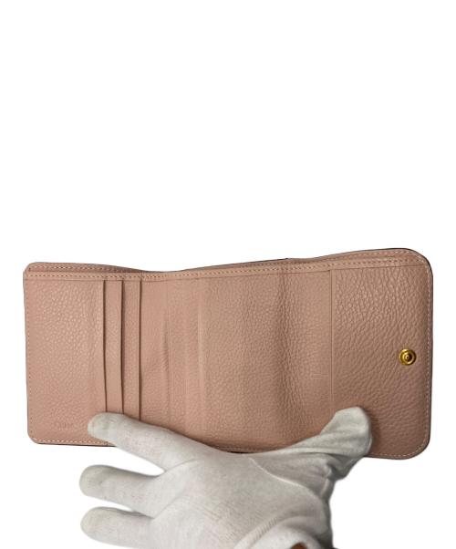 Chloe（クロエ）Chloe (クロエ) 2つ折り財布 ピンクの古着・服飾アイテム