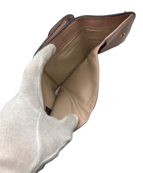 Chloe（クロエ）Chloe (クロエ) 2つ折り財布 ピンクの古着・服飾アイテム