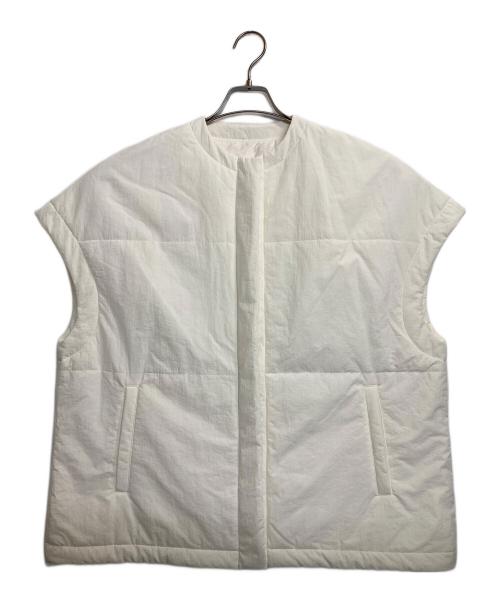 #Newans（ハッシュニュアンス）#Newans (ハッシュニュアンス) ビックスクエア中綿ベスト アイボリー サイズ:1の古着・服飾アイテム