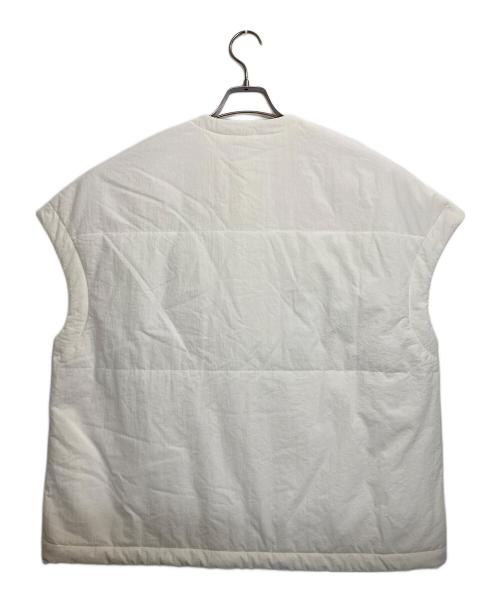 #Newans（ハッシュニュアンス）#Newans (ハッシュニュアンス) ビックスクエア中綿ベスト アイボリー サイズ:1の古着・服飾アイテム