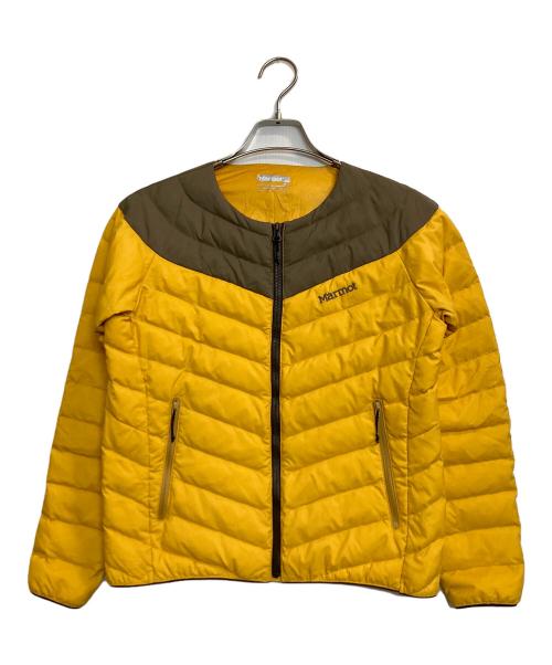 MARMOT（マーモット）MARMOT (マーモット) RESIDE CREW DOWN JACKET オレンジ×ブラウン サイズ:Sの古着・服飾アイテム
