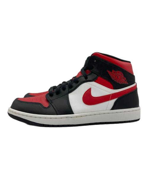 NIKE（ナイキ）NIKE (ナイキ) AIR JORDAN1 MID ブラック×レッド サイズ:27.5cmの古着・服飾アイテム