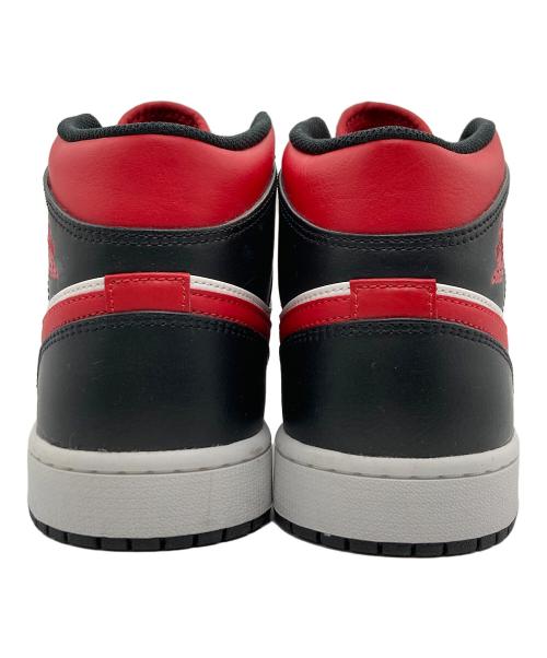 NIKE（ナイキ）NIKE (ナイキ) AIR JORDAN1 MID ブラック×レッド サイズ:27.5cmの古着・服飾アイテム