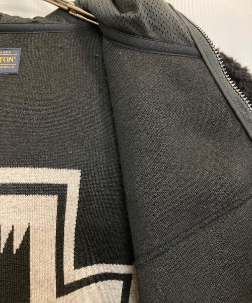 PENDLETON（ペンドルトン）PENDLETON (ペンドルトン) ボアフリースジャケット ブラック サイズ:Lの古着・服飾アイテム