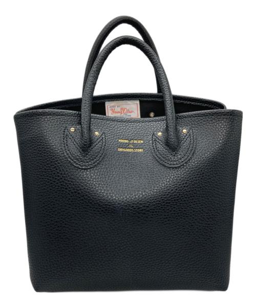 YOUNG & OLSEN The DRYGOODS STORE（ヤングアンドオルセン ザ ドライグッズストア）YOUNG & OLSEN The DRYGOODS STORE (ヤングアンドオルセン ザ ドライグッズストア) オールエンボスレザートート ブラックの古着・服飾アイテム