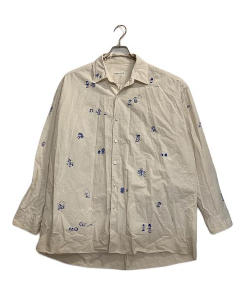 LAD MUSICIAN（ラッドミュージシャン）LAD MUSICIAN (ラッドミュージシャン) DORAEMON BIG SHIRT / ドラえもん柄ビッグシャツ アイボリー サイズ:44の古着・服飾アイテム