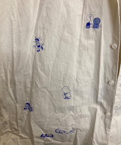 LAD MUSICIAN（ラッドミュージシャン）LAD MUSICIAN (ラッドミュージシャン) DORAEMON BIG SHIRT / ドラえもん柄ビッグシャツ アイボリー サイズ:44の古着・服飾アイテム