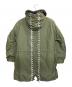 MONCLER (モンクレール) FRAGMENT DESIGN (フラグメントデザイン) FULCRUM GIUBOTTO / ダウンライナー付モッズコート グリーン サイズ:2：100000円