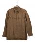 LEMAIRE（ルメール）の古着「コットンリネンツイルシャツ」｜ブラウン