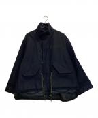 sacaiサカイ）の古着「WOOL MELTON BLOUSON / ウールレイヤードメルトンブルゾン」｜ネイビー