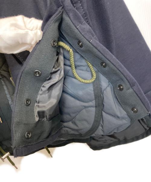 sacai（サカイ）sacai (サカイ) WOOL MELTON BLOUSON / ウールレイヤードメルトンブルゾン ネイビー サイズ:2の古着・服飾アイテム