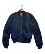 ALPHAアルファ）の古着「MA-1ジャケット」｜ネイビー