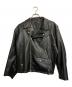 HARE（ハレ）の古着「エコレザーダブルライダースジャケット」｜ブラック