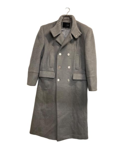 ARGUECULTURE（アルグエカルチャー）ARGUECULTURE (アルグエカルチャー) シャギーハイネックロングコート グレー サイズ:Ｍの古着・服飾アイテム