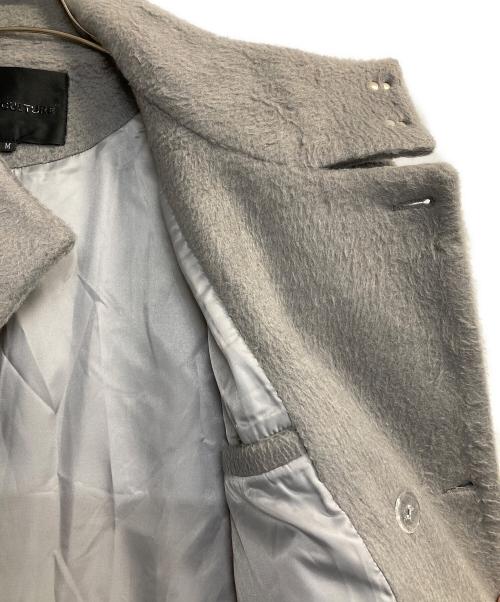ARGUECULTURE（アルグエカルチャー）ARGUECULTURE (アルグエカルチャー) シャギーハイネックロングコート グレー サイズ:Ｍの古着・服飾アイテム