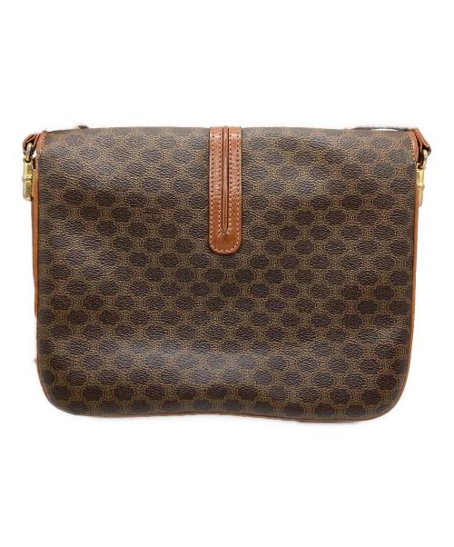 CELINE（セリーヌ）CELINE (セリーヌ) マカダム柄ミニショルダーバッグ ブラウンの古着・服飾アイテム