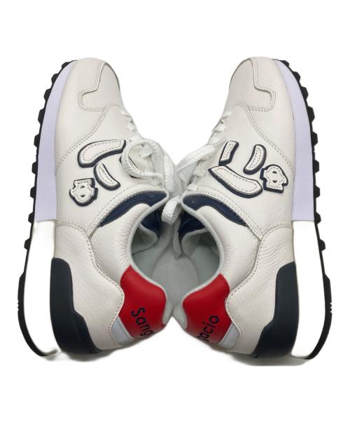 Sangacio（サンガッチョ）SANGACIO (サンガッチョ) 10周年記念にゅ～ずトリコロールスニーカー ホワイト サイズ:26.5ｃｍの古着・服飾アイテム