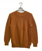 BATONERバトナ―）の古着「COTTON SIGNATURE CREW NECK」｜オレンジ