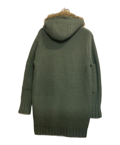 DIESEL（ディーゼル）DIESEL (ディーゼル) ライナー付ミリタリーニットコート グリーン サイズ:記載なしの古着・服飾アイテム