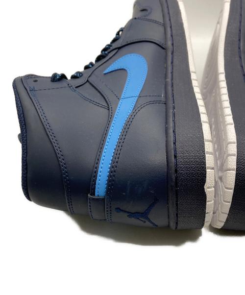 NIKE（ナイキ）NIKE (ナイキ) AIR JORDAN 1 RETRO MID OBSIDIAN UNIVERSITY BLUE / エアジョーダン ネイビー×ブルー サイズ:28.5の古着・服飾アイテム