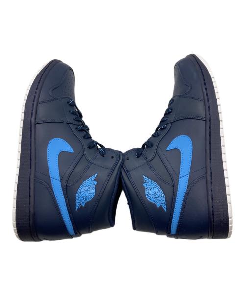 NIKE（ナイキ）NIKE (ナイキ) AIR JORDAN 1 RETRO MID OBSIDIAN UNIVERSITY BLUE / エアジョーダン ネイビー×ブルー サイズ:28.5の古着・服飾アイテム