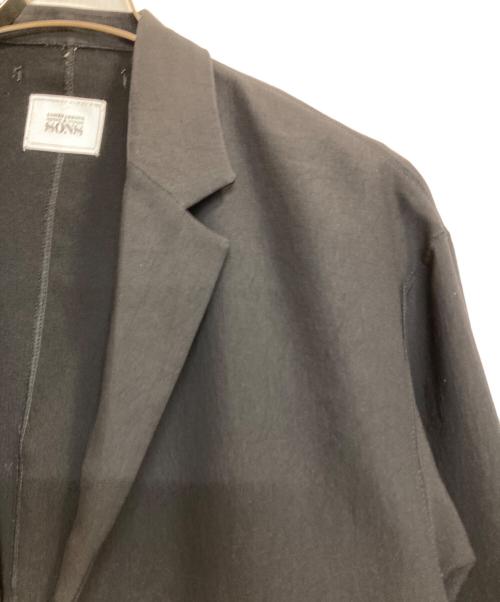 UNITED ARROWS & SONS（ユナイテッドアローズ アンド サンズ）UNITED ARROWS & SONS (ユナイテッドアローズ アンド サンズ) テーラードジャケット ブラック サイズ:Ｍの古着・服飾アイテム