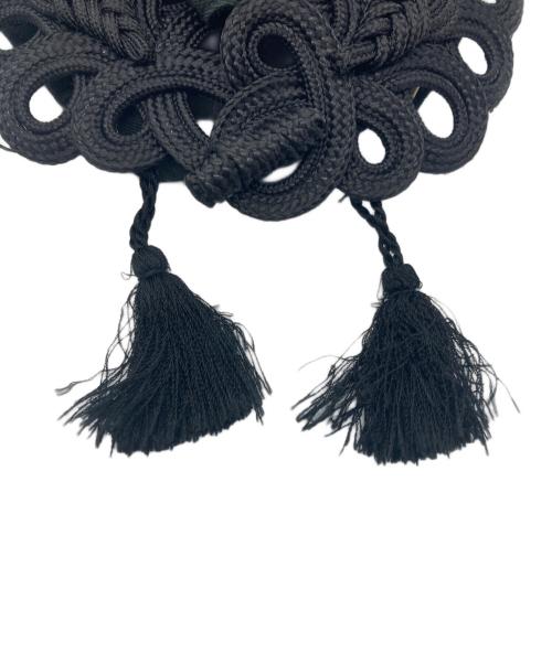 Tanaka Daisuke（タナカ ダイスケ）tanaka daisuke (タナカ ダイスケ) チャイナリボンキャップ ブラックの古着・服飾アイテム