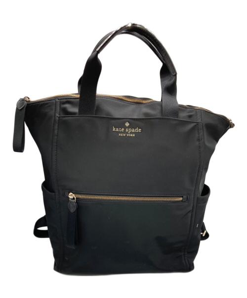 Kate Spade（ケイトスペード）Kate Spade (ケイトスペード) チェルシー コンバーチブル バックパック ブラックの古着・服飾アイテム