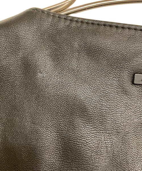 ARMANI EXCHANGE（アルマーニ エクスチェンジ）ARMANI EXCHANGE (アルマーニ エクスチェンジ) ノーカラーエコレザージャケット ブラック サイズ:Ｌの古着・服飾アイテム