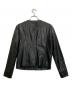ARMANI EXCHANGE (アルマーニ エクスチェンジ) ノーカラーエコレザージャケット ブラック サイズ:Ｌ：7000円