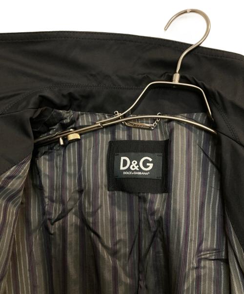 DOLCE & GABBANA（ドルチェ＆ガッバーナ）DOLCE & GABBANA (ドルチェ＆ガッバーナ) ワンポイント刺繍ジップジャケット ブラック サイズ:52の古着・服飾アイテム