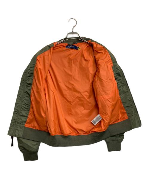 POLO RALPH LAUREN（ポロ・ラルフローレン）POLO RALPH LAUREN (ポロ・ラルフローレン) MA-1 BOMBER LINED JACKET / ボンバーラインジャケット グリーン サイズ:Sの古着・服飾アイテム