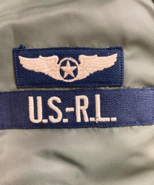 POLO RALPH LAUREN（ポロ・ラルフローレン）POLO RALPH LAUREN (ポロ・ラルフローレン) MA-1 BOMBER LINED JACKET / ボンバーラインジャケット グリーン サイズ:Sの古着・服飾アイテム