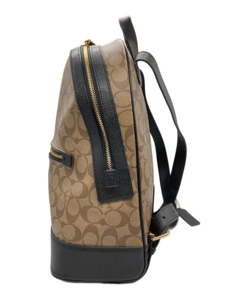 COACH（コーチ）COACH (コーチ) シグネチャーレザーリュック ベージュの古着・服飾アイテム