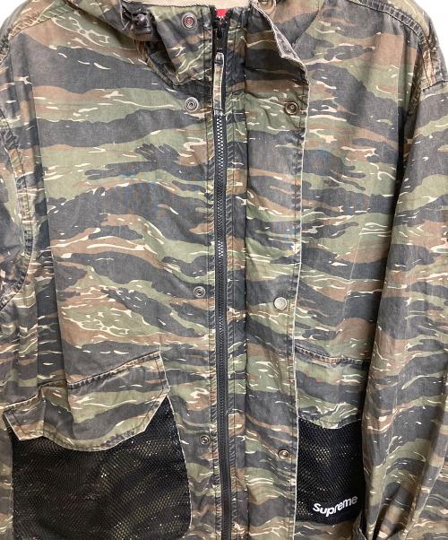 SUPREME（シュプリーム）Supreme (シュプリーム) 21SS Mesh Pocket Cargo Jacket / メッシュポケットカーゴジャケット グリーン サイズ:LLの古着・服飾アイテム
