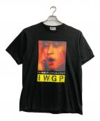 MEDICOM TOYメディコムトイ）の古着「IWGP キングプリントTシャツ」｜ブラック