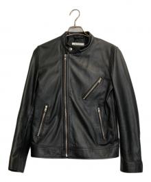 JOURNAL STANDARD（ジャーナルスタンダード）の古着「シープスキンライダースジャケット」｜ブラック