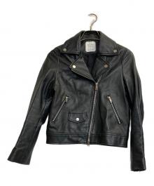 UNITED TOKYO（ユナイテッドトーキョー）の古着「ラムレザーダブルライダースジャケット」｜ブラック