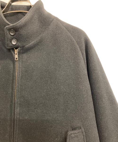 moncao（モンサオ）moncao (モンサオ) ウールナイロンフランネルスウィングトップブルゾン ブラック サイズ:Ｓの古着・服飾アイテム