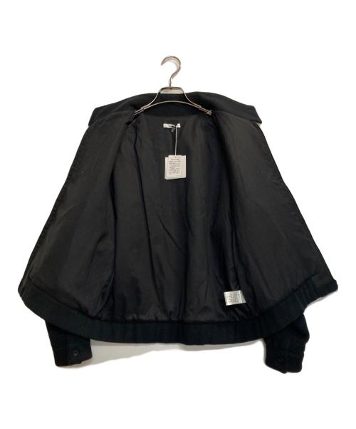moncao（モンサオ）moncao (モンサオ) ウールナイロンフランネルスウィングトップブルゾン ブラック サイズ:Ｓの古着・服飾アイテム