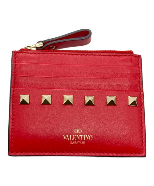 VALENTINO（ヴァレンティノ）VALENTINO (ヴァレンティノ) ロックスタッズフラグメントケース レッドの古着・服飾アイテム
