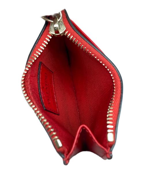 VALENTINO（ヴァレンティノ）VALENTINO (ヴァレンティノ) ロックスタッズフラグメントケース レッドの古着・服飾アイテム