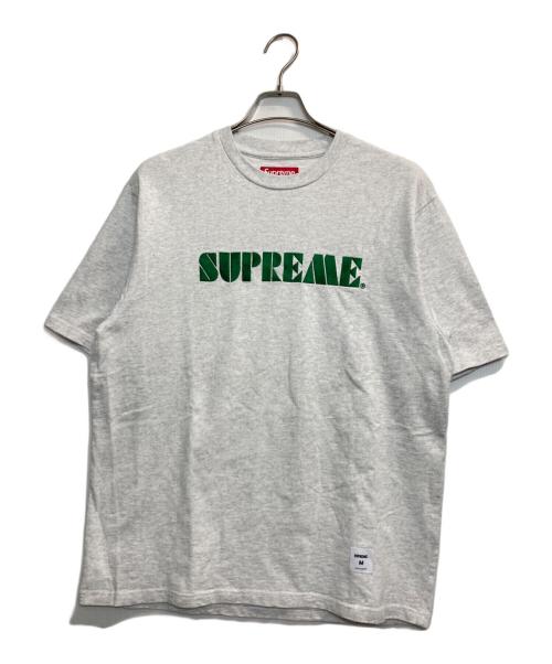 SUPREME（シュプリーム）SUPREME (シュプリーム) 24SS Stencil Embroidered S/S Top グレー サイズ:Ｍの古着・服飾アイテム