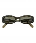 CELINEセリーヌ）の古着「サイドマカダムナローサングラス」｜カーキ