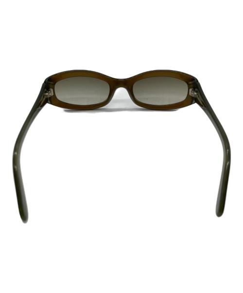 CELINE（セリーヌ）CELINE (セリーヌ) サイドマカダムナローサングラス カーキの古着・服飾アイテム