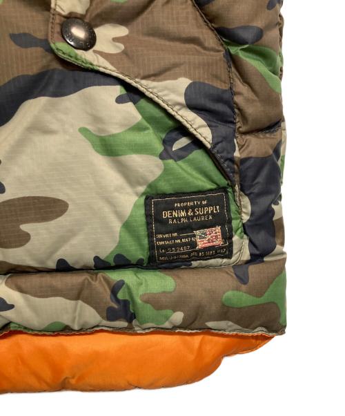 Denim & Supply Ralph Lauren（デニム＆サプライ ラルフローレン）DENIM & SUPPLY RALPH LAUREN (デニム＆サプライ ラルフローレン) ダウンベスト ブラウン×カーキ サイズ:Mの古着・服飾アイテム