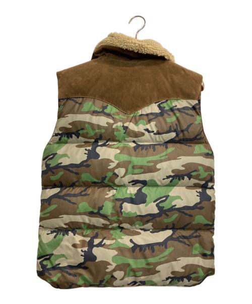 Denim & Supply Ralph Lauren（デニム＆サプライ ラルフローレン）DENIM & SUPPLY RALPH LAUREN (デニム＆サプライ ラルフローレン) ダウンベスト ブラウン×カーキ サイズ:Mの古着・服飾アイテム