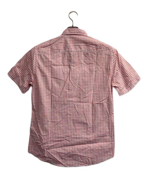 LACOSTE（ラコステ）LACOSTE (ラコステ) チェックシャツ ホワイト×レッド サイズ:40の古着・服飾アイテム